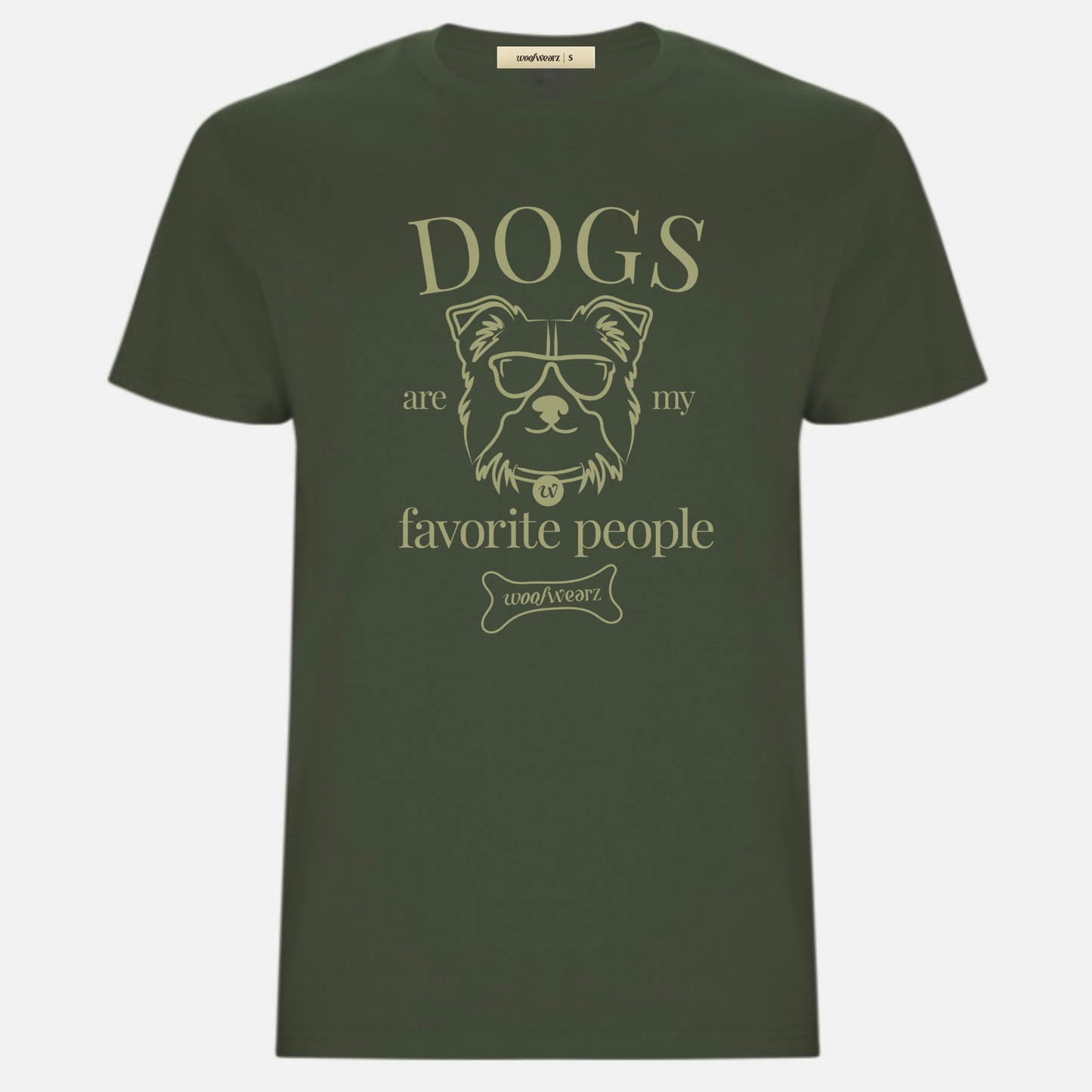 Camiseta Dog Lover "Dogs are my favorite people" Woofwearz