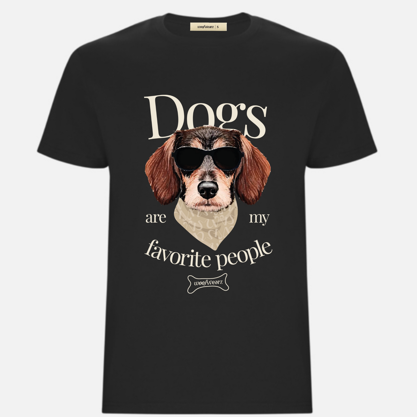 Camiseta Dog Lover "Dogs are my favorite people" Full Color Woofwearz