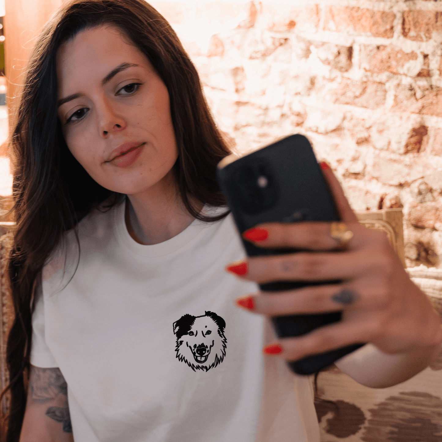Camiseta personalizada Woofwearz minimalista para pet lovers