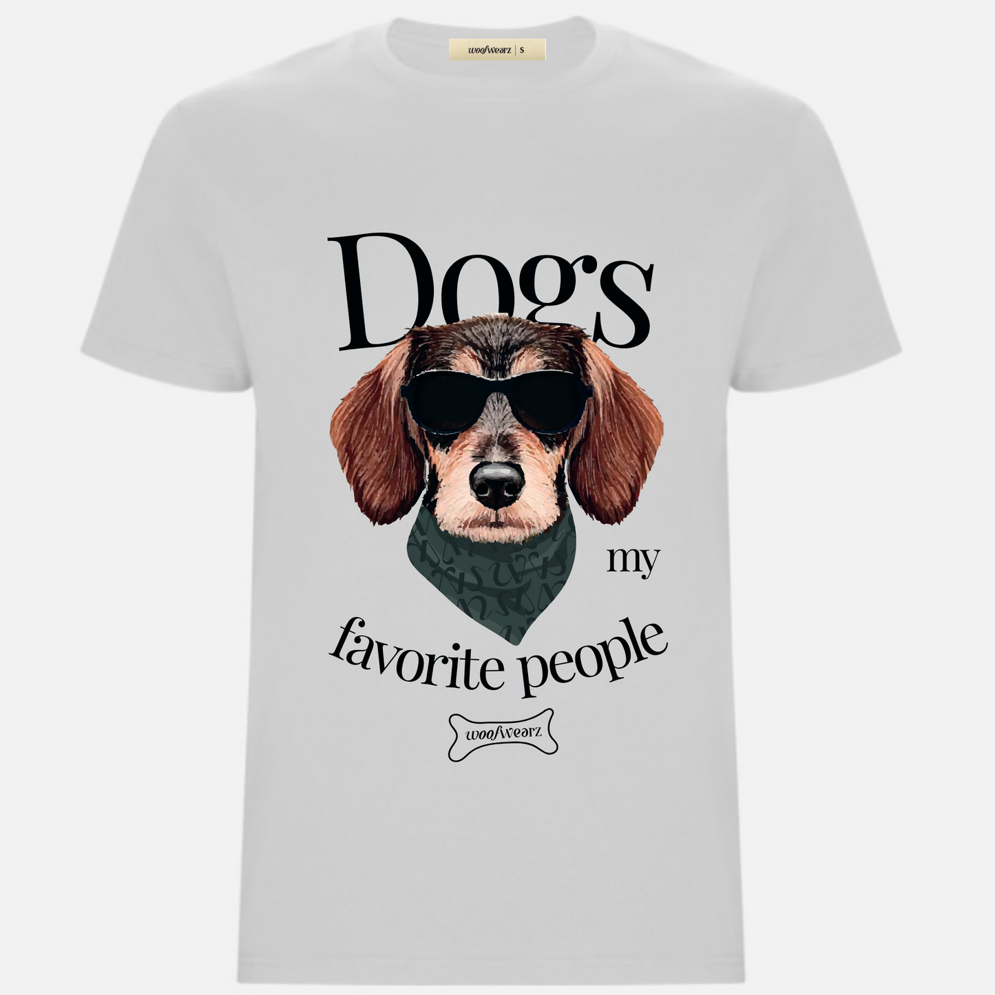 Camiseta blanca unisex con diseño en color para dog lovers – Woofwearz