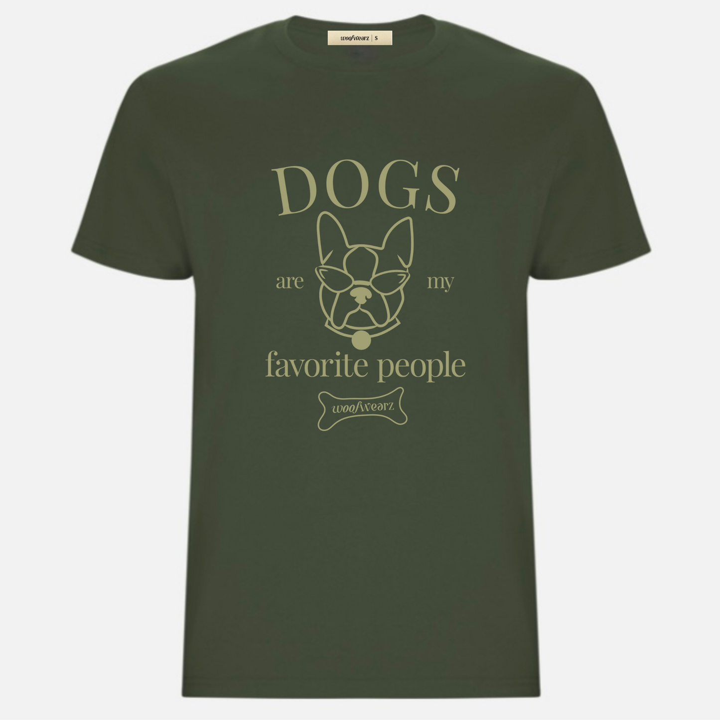 Camiseta Dog Lover "Dogs are my favorite people" Woofwearz