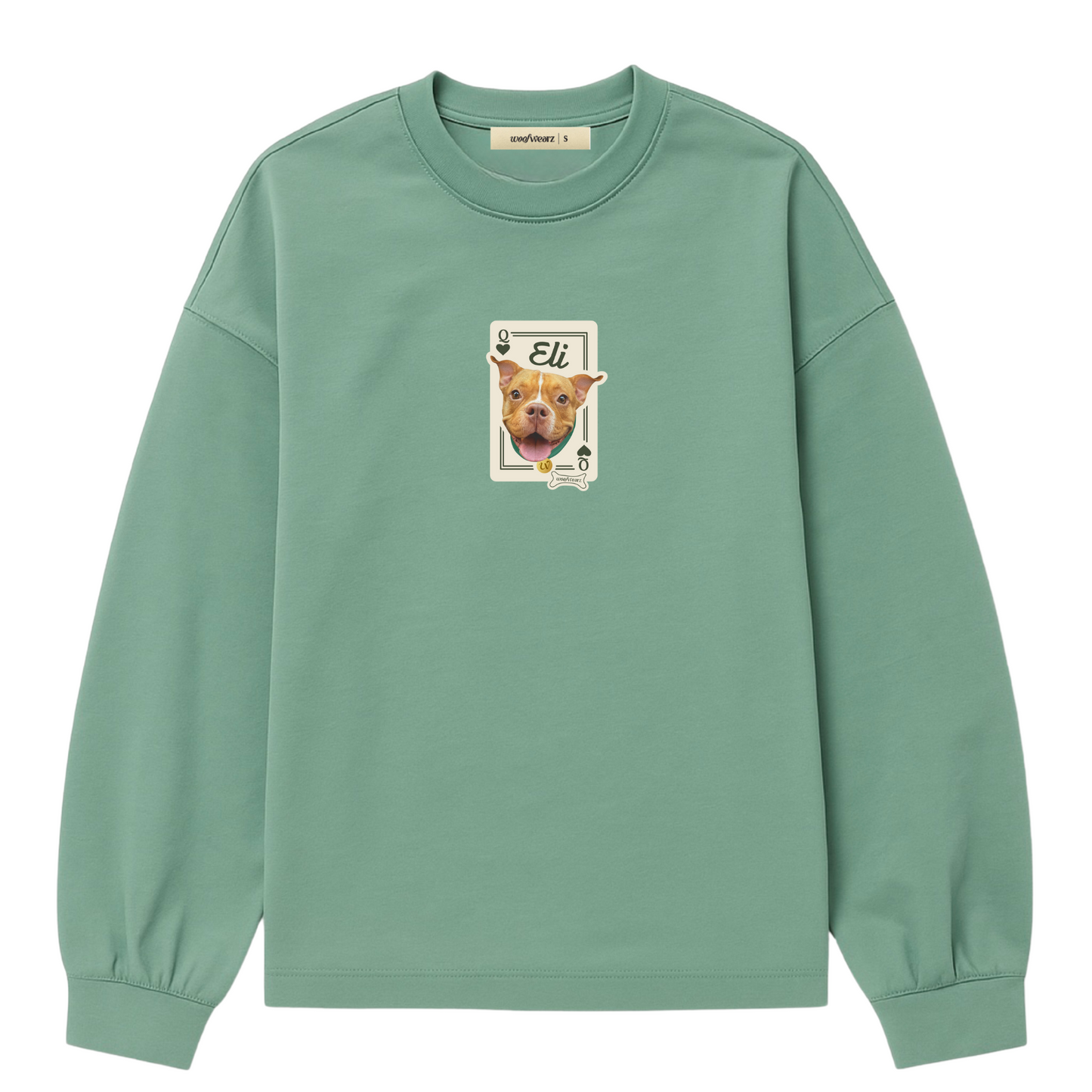 Sudadera mujer con ilustración estilo Joker personalizada para pet lovers