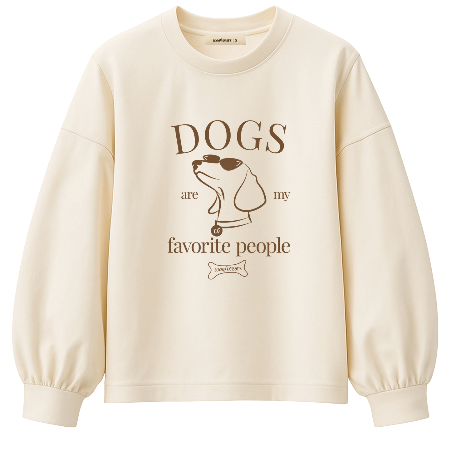 Sudadera dog lover con frase “Dogs are my favorite people”
