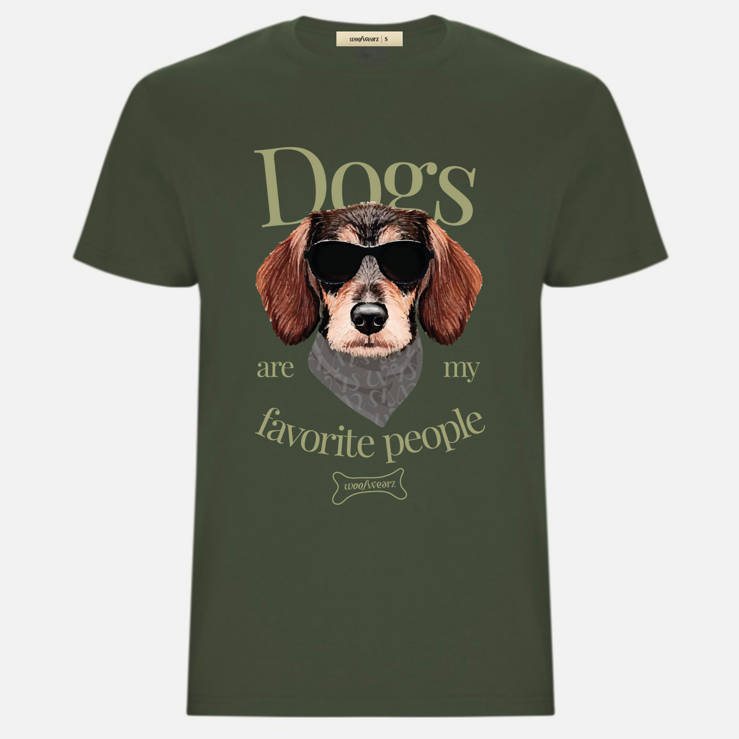 Camiseta Dog Lover "Dogs are my favorite people" Full Color Woofwearz