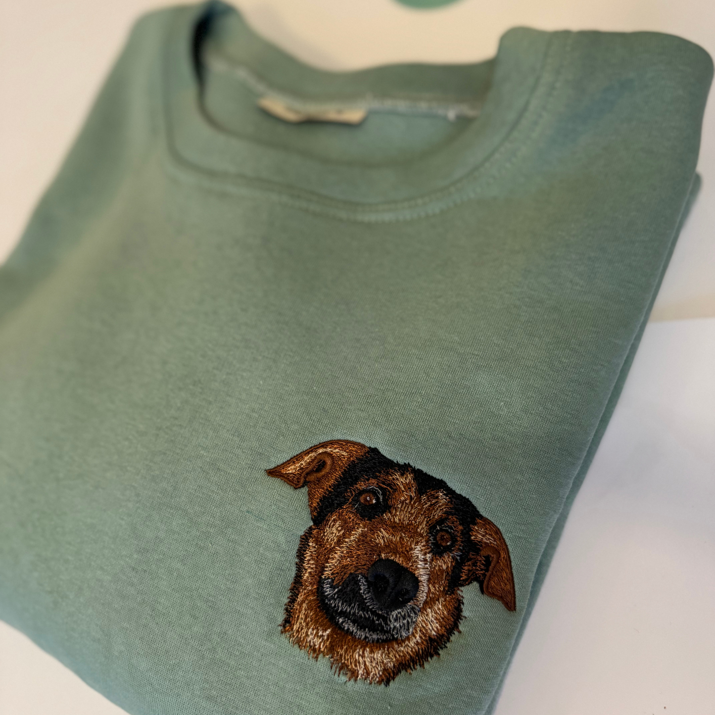 Sudadera mujer personalizada con cara bordada de mascota Woofwearz