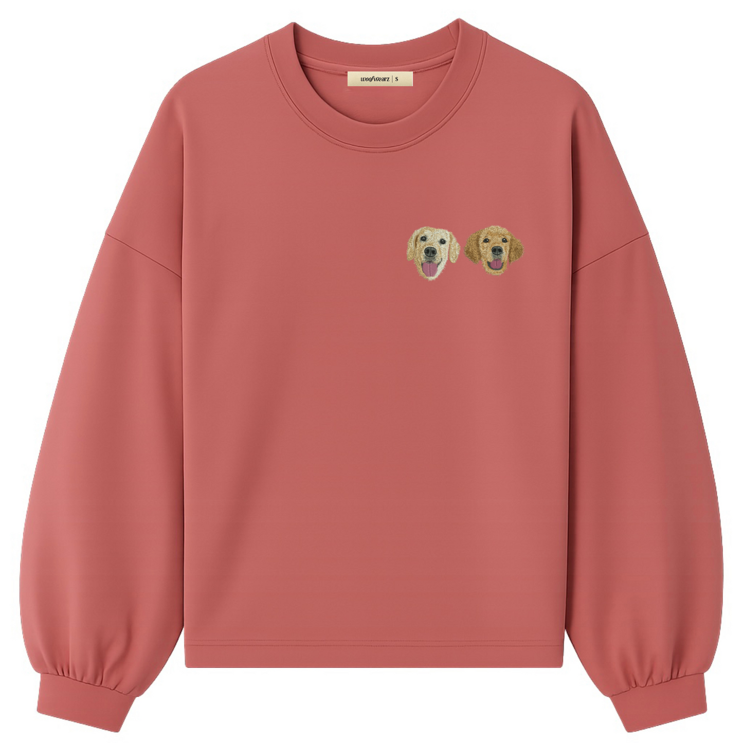 Sudadera mujer personalizada con cara bordada de mascota Woofwearz