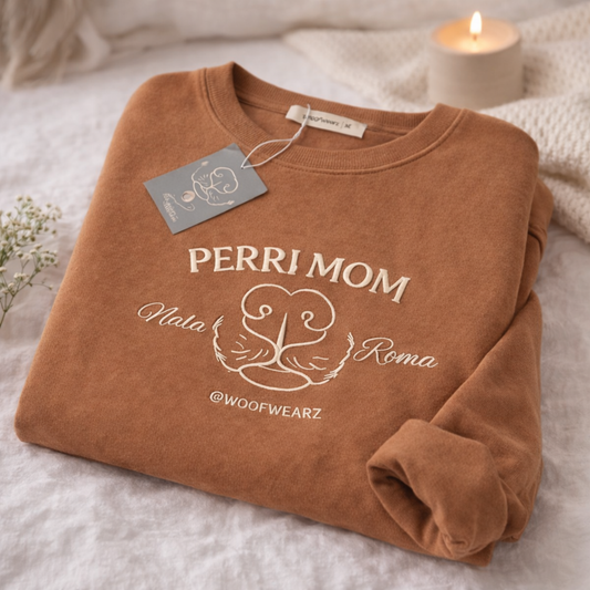 Sudadera personalizada PERRIMOM by Martathedogmom x Woofwearz