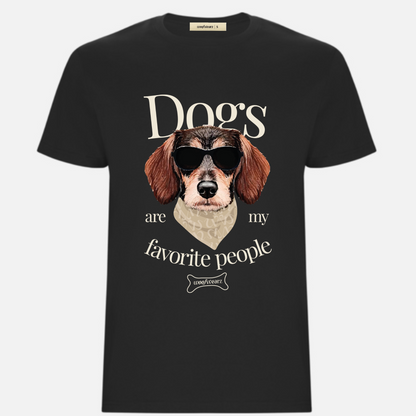 Dog Lover T-shirt "Dogs are my favorite people" Full Color Woofwearz