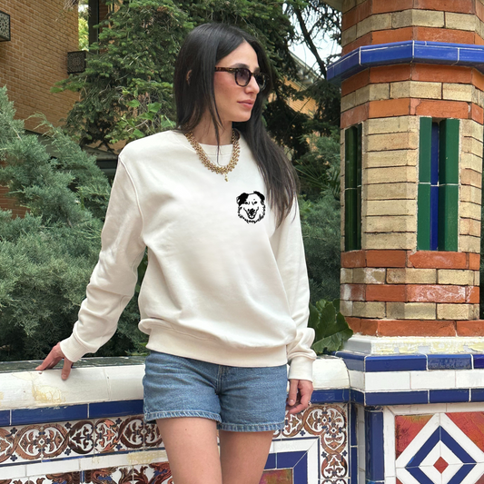 Sudadera personalizada bordada "Minimal line edition" Woofwearz
