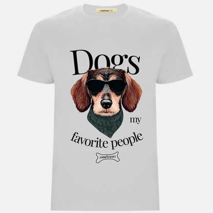 Camiseta blanca unisex con diseño en color para dog lovers – Woofwearz