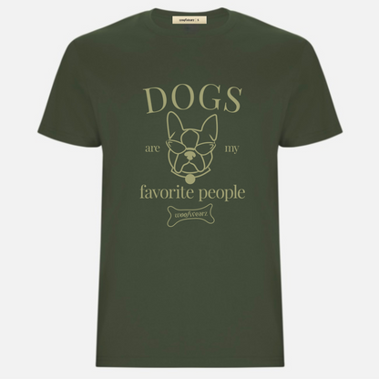 Dog Lover T-shirt "Dogs are my favorite people" Woofwearz