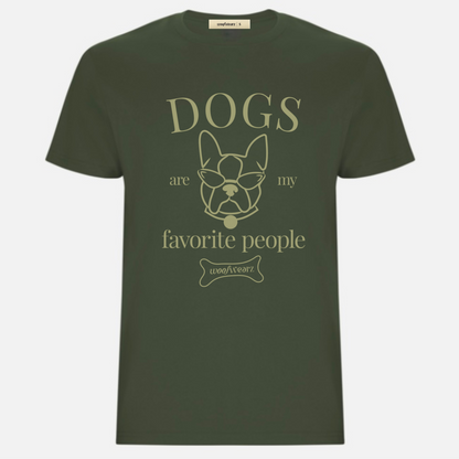Dog Lover T-shirt "Dogs are my favorite people" Woofwearz