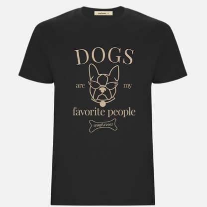Dog Lover T-shirt "Dogs are my favorite people" Woofwearz