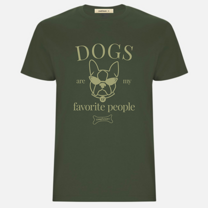 Dog Lover T-shirt "Dogs are my favorite people" Woofwearz