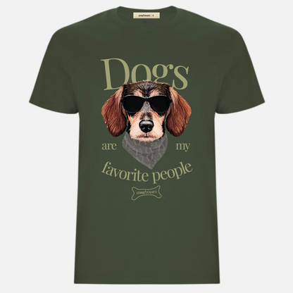 Dog Lover T-shirt "Dogs are my favorite people" Full Color Woofwearz